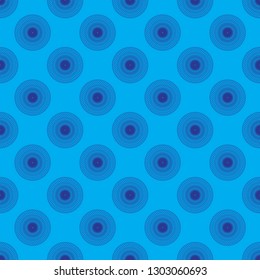 Abstract seamless pattern on the blue background