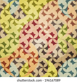 abstract seamless pattern on colorful paper texture