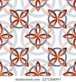 Abstract seamless pattern on an isolated background