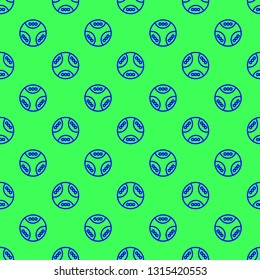 Abstract seamless pattern on the neon green background