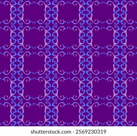 
Abstract seamless pattern on purple background