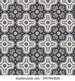Abstract seamless pattern on vibrant background.