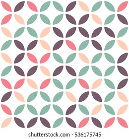 Abstract seamless pattern on a white background. Bright shades.