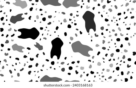 Abstract seamless pattern with one-piece swimsuit symbols. Creative leopard backdrop. Vector illustration on white background