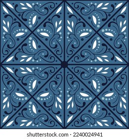 Abstract seamless pattern with openwork ornament. Floral ornamental texture. Decorative arabic vector pattern. Vintage mosaic for design tile, card, invitation, wallpaper, wrapping paper, fabric