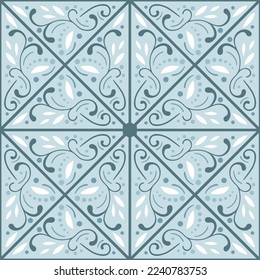 Resumen de un patrón sin fisuras con adorno de apertura. Textura floral ornamental. Patrón de vector árabe decorativo. Mosaico vintage para baldosas de diseño, tarjeta, invitación, papel pintado, papel de embalaje, tela
