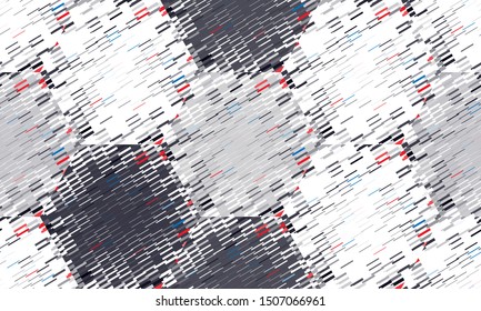 Abstract seamless pattern. Optical illusion of the movement of geometric shapes. Colorful image. Abstract seamless pattern. Optical illusion of the movement of geometric shapes. Colorful image.