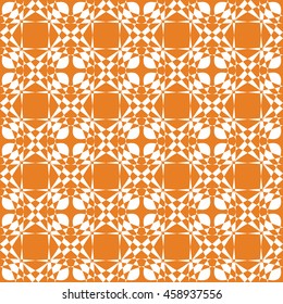 Abstract seamless pattern of orange color for wallpapers and background.