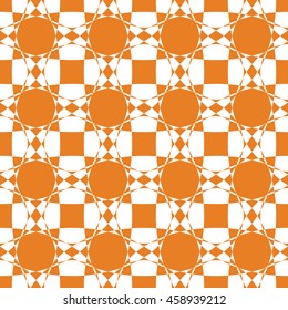 Abstract seamless pattern of orange color for wallpapers and background.