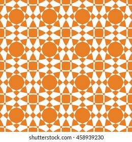 Abstract seamless pattern of orange color for wallpapers and background.