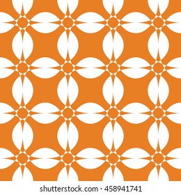 Abstract seamless pattern of orange color for wallpapers and background.