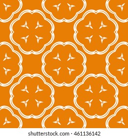 Abstract seamless pattern of orange color for wallpapers and background.