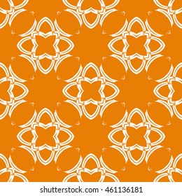 Abstract seamless pattern of orange color for wallpapers and background.