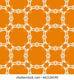 Abstract seamless pattern of orange color for wallpapers and background.