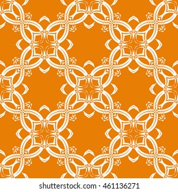 Abstract seamless pattern of orange color for wallpapers and background.