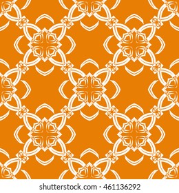 Abstract seamless pattern of orange color for wallpapers and background.