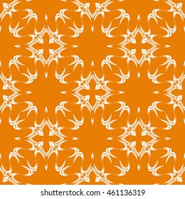 Abstract seamless pattern of orange color for wallpapers and background.