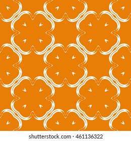 Abstract seamless pattern of orange color for wallpapers and background.