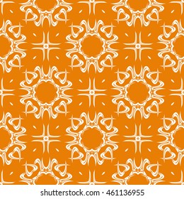 Abstract seamless pattern of orange color for wallpapers and background.
