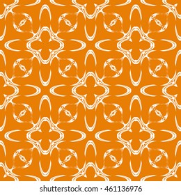 Abstract seamless pattern of orange color for wallpapers and background.
