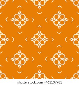 Abstract seamless pattern of orange color for wallpapers and background.
