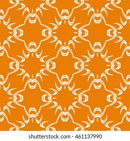 Abstract seamless pattern of orange color for wallpapers and background.
