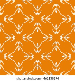 Abstract seamless pattern of orange color for wallpapers and background.
