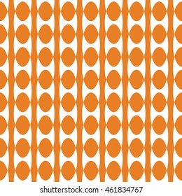 Abstract seamless pattern of orange color for wallpapers and background.