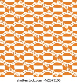 Abstract seamless pattern of orange color for wallpapers and background.