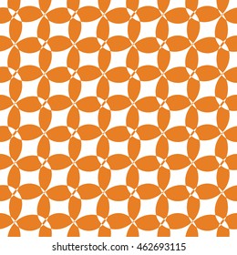 Abstract seamless pattern of orange color for wallpapers and background.