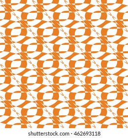 Abstract seamless pattern of orange color for wallpapers and background.