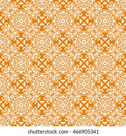 Abstract seamless pattern of orange color for wallpapers and background.

