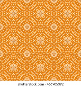 Abstract seamless pattern of orange color for wallpapers and background.
