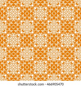 Abstract seamless pattern of orange color for wallpapers and background.
