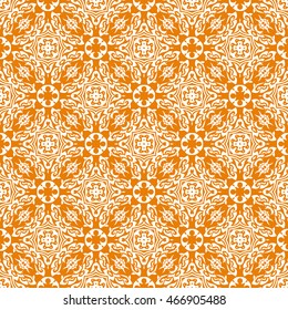 Abstract seamless pattern of orange color for wallpapers and background.
