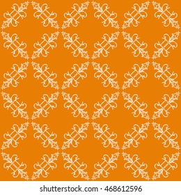 Abstract seamless pattern of orange color for wallpapers and background.