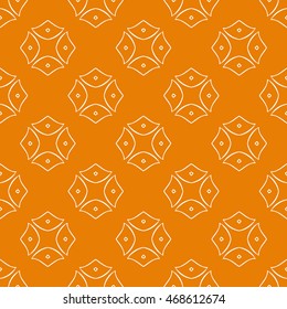 Abstract seamless pattern of orange color for wallpapers and background.