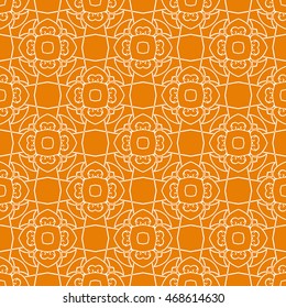 Abstract Seamless Pattern Orange Color Wallpapers Stock Vector (Royalty