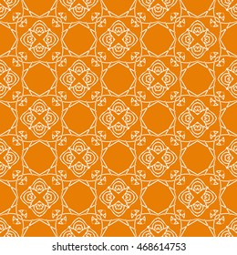 Abstract seamless pattern of orange color for wallpapers and background.