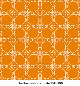 Abstract seamless pattern of orange color for wallpapers and background.