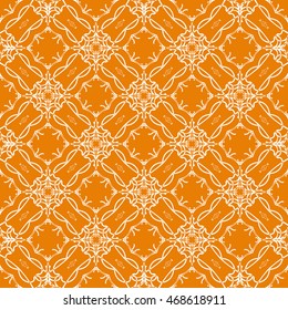 Abstract seamless pattern of orange color for wallpapers and background.