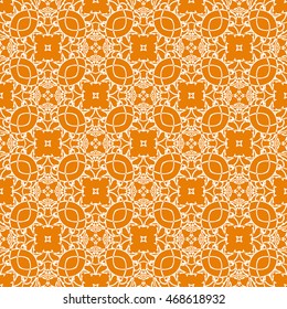 Abstract seamless pattern of orange color for wallpapers and background.