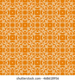 Abstract seamless pattern of orange color for wallpapers and background.