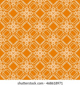 Abstract seamless pattern of orange color for wallpapers and background.