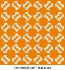 Abstract seamless pattern of orange color for wallpapers and background.