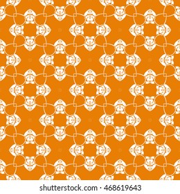 Abstract seamless pattern of orange color for wallpapers and background.
