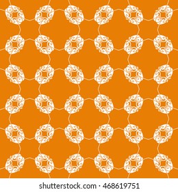 Abstract seamless pattern of orange color for wallpapers and background.