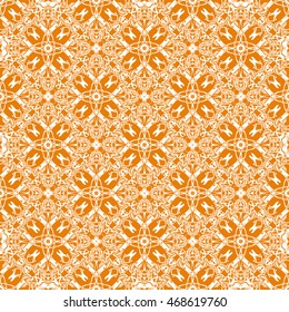 Abstract seamless pattern of orange color for wallpapers and background.