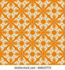 Abstract seamless pattern of orange color for wallpapers and background.