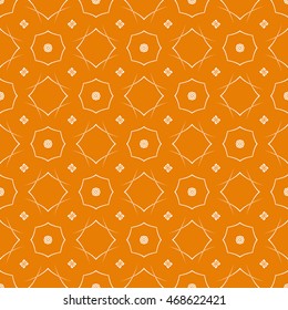 Abstract seamless pattern of orange color for wallpapers and background.